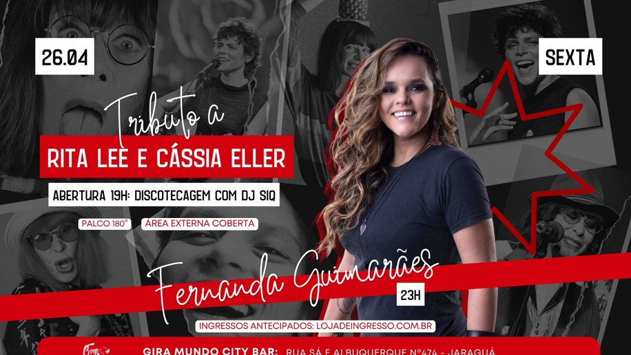 Fernanda Guimarães realiza tributo em homenagem a Rita Lee e Cássia Eller