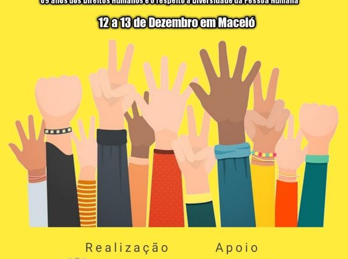 Seminário discute Direitos Humanos em Maceió nesta terça e quarta-feira