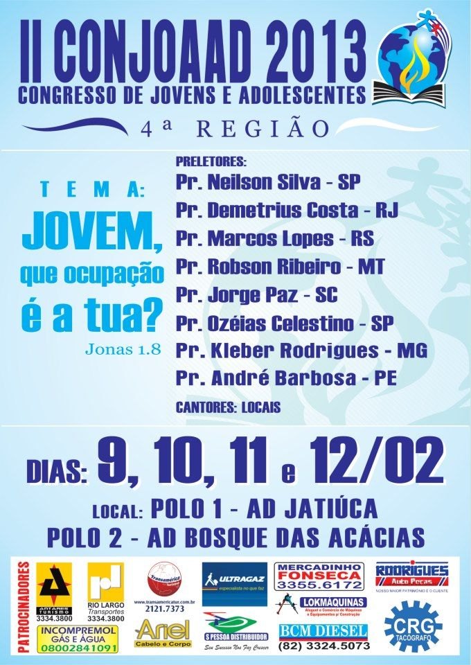 Programação do Conjoaad 4ª Região