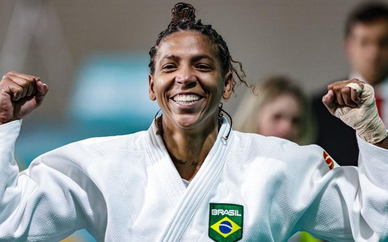 Rafaela Silva ganha 1ª medalha em ano olímpico e judô brasileiro leva dois bronzes na Geórgia