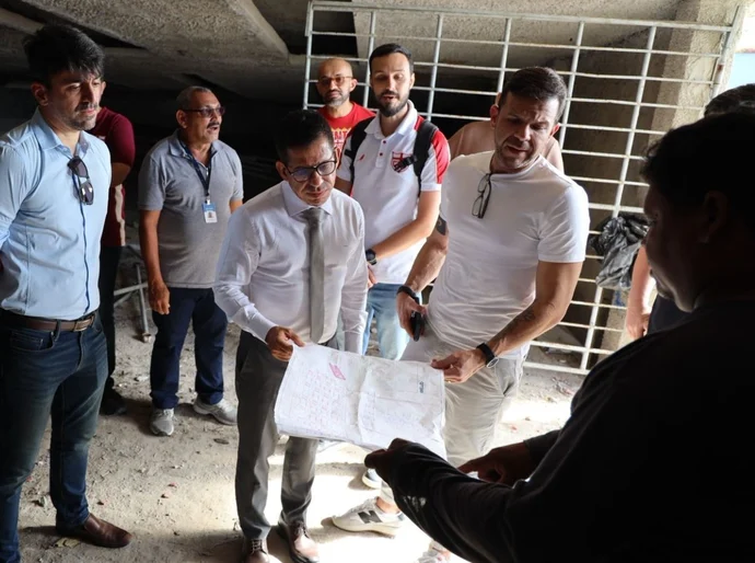 Ministério Público visita o Rei Pelé para averiguar obras e condições de funcionamento
