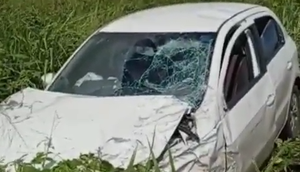 Veículo colide na Rodovia João Paulo II entre Campo do Brito e Itabaiana