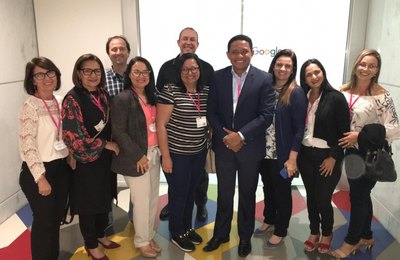 Palmeira: Prefeito Júlio Cezar faz visita à sede do Google, em São Paulo