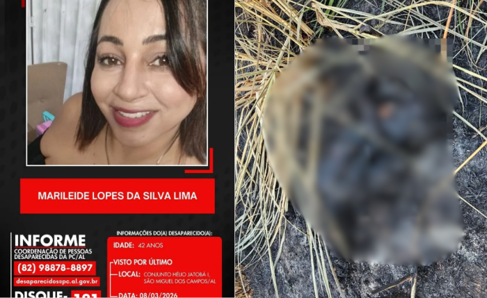 Corpo da vítima foi localizado em um canavial após denúncia à polícia