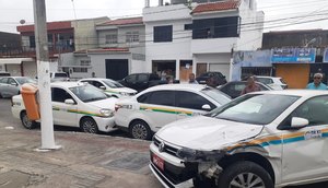 Colisão envolvendo oito carros é registrado em Aracaju / Foto: Foto: CPTran/SE