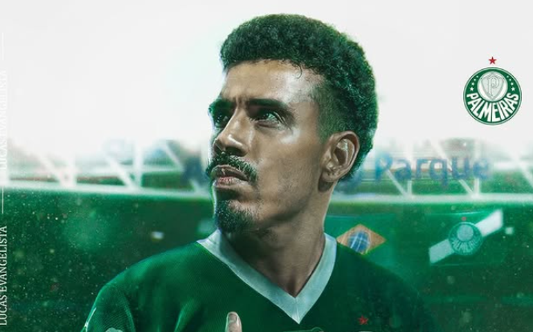 Palmeiras oficializa a contratação do volante Lucas Evangelista, sétimo reforço no ano