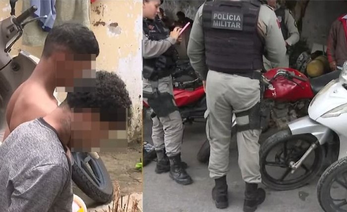 Suspeitos foram presos em flagrante dentro do imóvel usado como desmanche Suspeitos foram presos em flagrante dentro do imóvel usado como desmanche