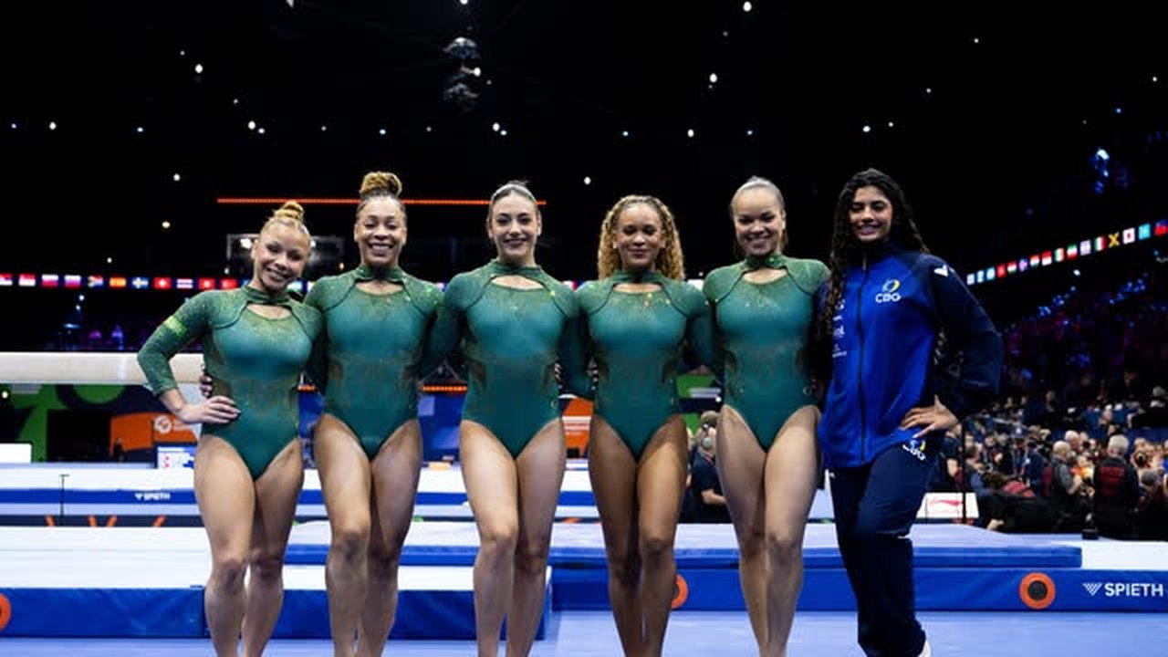 Brasil fica em 5º lugar na final por equipes do Mundial de Ginástica