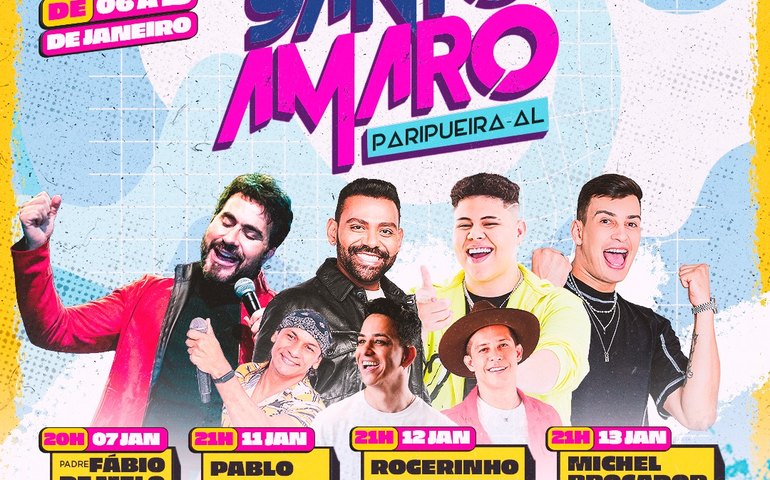 Padre Fábio de Melo é atração confirmada na Festa de Santo Amaro em Paripueira