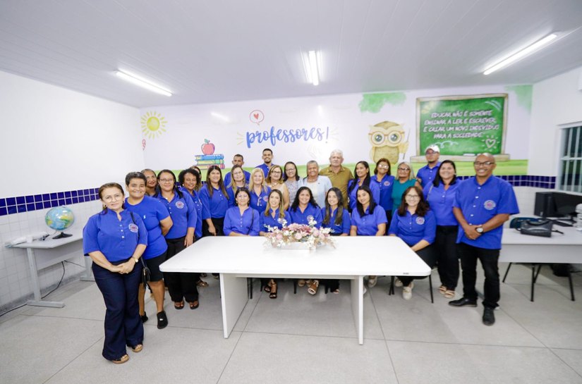 Escola Deputado José Sampaio é reinaugurada após reforma, em Palmeira