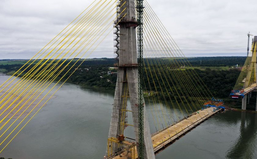 Segunda ponte entre Brasil e Paraguai deve ser concluída em novembro