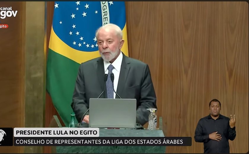 Presidente do Brasil critica Israel em sessão da Liga dos Estados Árabes
