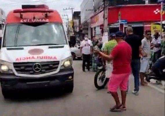 Ambulante de 70 anos morre no centro de Arapiraca