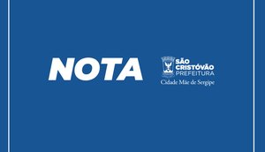 NOTA SÃO CRISTÓVÃO