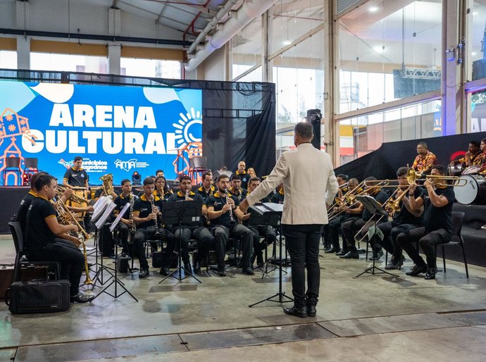 O som da Cidade dos Músicos: Apresentação da Filarmônica de Traipu encanta público na Feira dos Municípios