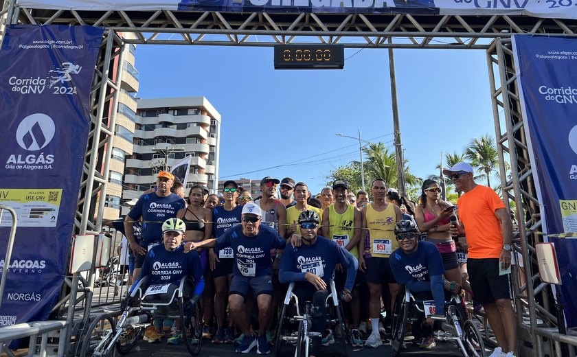 Algás promove corrida e arrecada alimentos para combate à fome