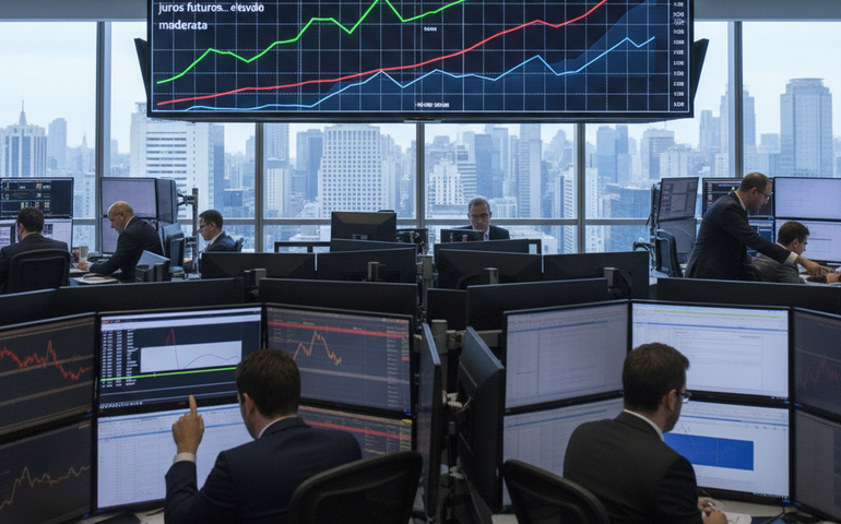 Taxas sobem seguindo curva dos Treasuries e também em reação a varejo forte