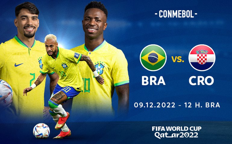 Brasil encara Croácia nas quartas de final