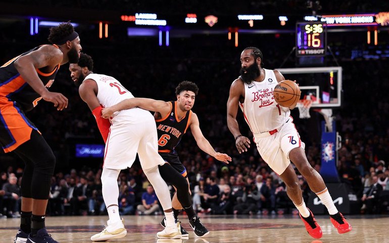Embiid e Harden brilham e Philadelphia 76ers faturam 8ª vitória seguida na NBA