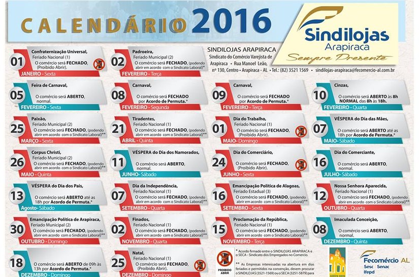 Prefeitura apoia lojistas de Arapiraca em lançamento de calendário anual
