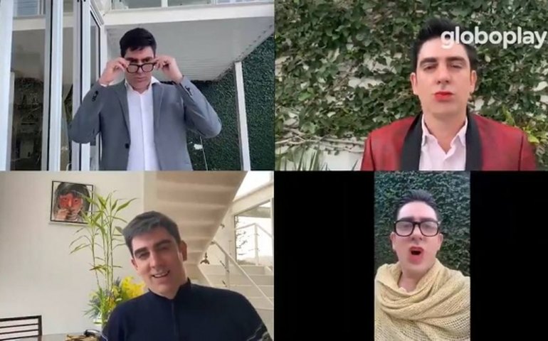 Marcelo Adnet é elogiado por encenar live com Ciro, Marina, Lula e Dilma