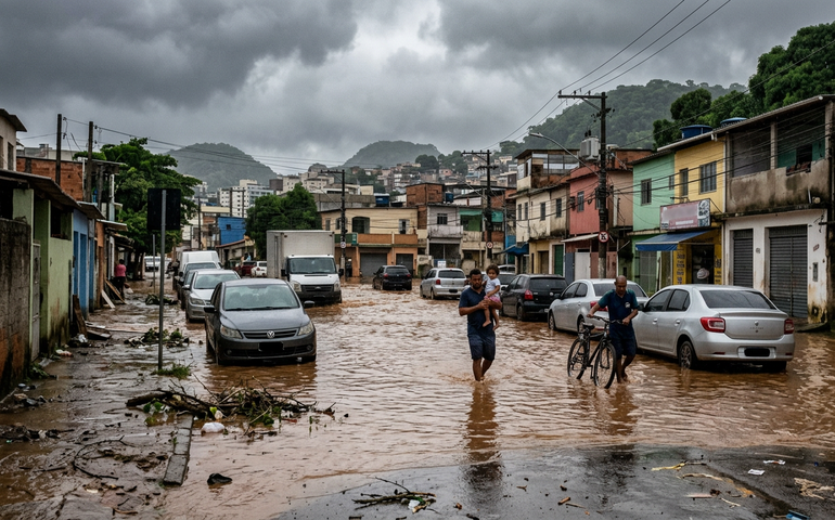 Fevereiro registra recorde de chuvas no Rio, com volume quase três vezes acima da média