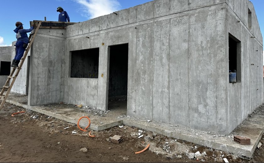 Minha Casa, Minha Vida: obra do Residencial Prefeito Gileno avança em Palmeira dos Índios