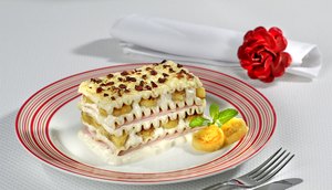 Lasanha de queijo a bolonhesa 