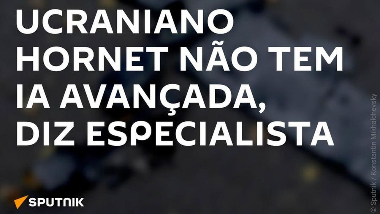 Drone Hornet não utiliza inteligência artificial, afirma especialista