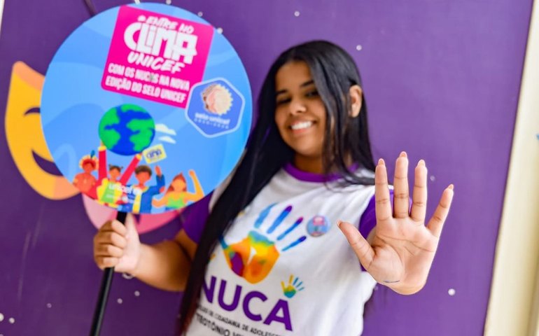 Arapiraca sedia novo encontro do Selo UNICEF e mobiliza adolescentes de Alagoas pelo clima e pela cidadania