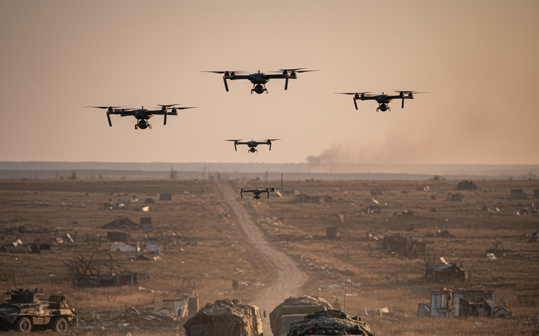 Drones russos interrompem rotação das tropas ucranianas em Dobropolie