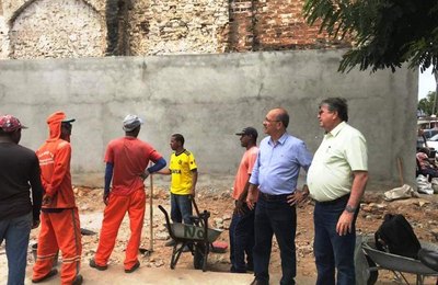 Prefeito em exercício Ronaldo Lopes cumpre agenda de trabalho visitando obras em Penedo 