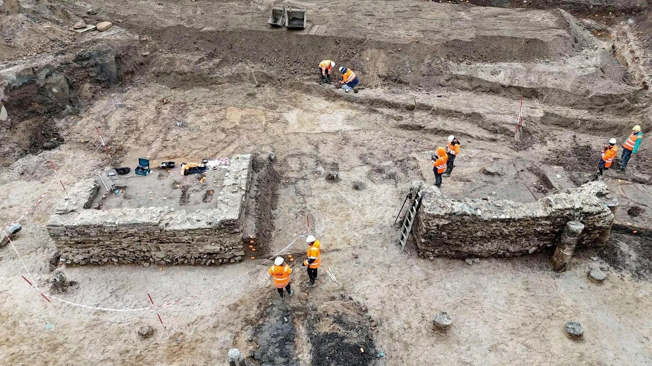 Banho romano privado excepcional é encontrado em palácio imperial na Sérvia