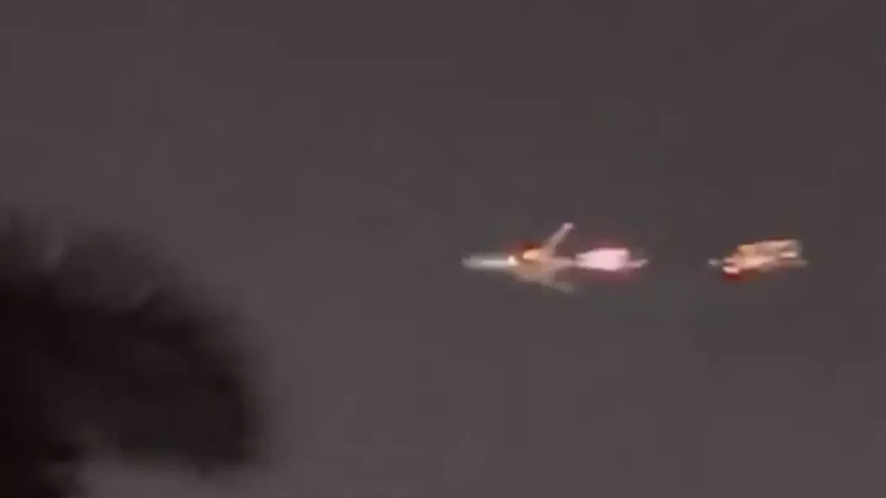 Boeing 747 tem fogo no motor durante a decolagem e faz pouso de emergência; vídeo