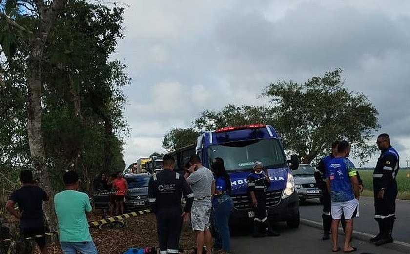 Ciclista morre após ser atropelada por carro na BR-316, no Pilar