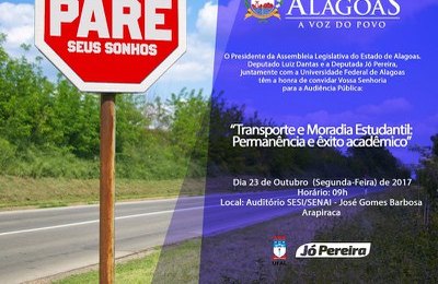 Ufal e ALE promovem audiência sobre transporte estudantil em Arapiraca