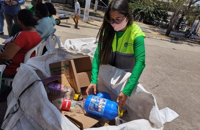 Recicla Maceió recolhe mais de 500 kg de materiais recicláveis no Benedito Bentes