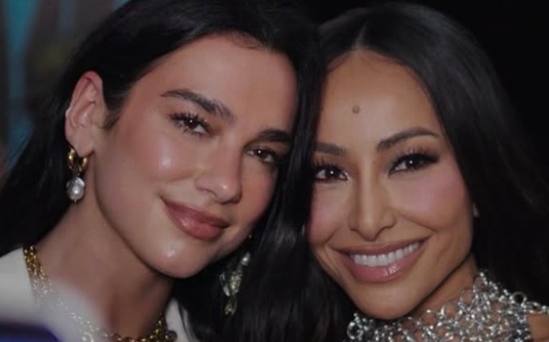 Dua Lipa encontra Sabrina Sato em ensaio da Vila Isabel e assiste clássico no Maracanã