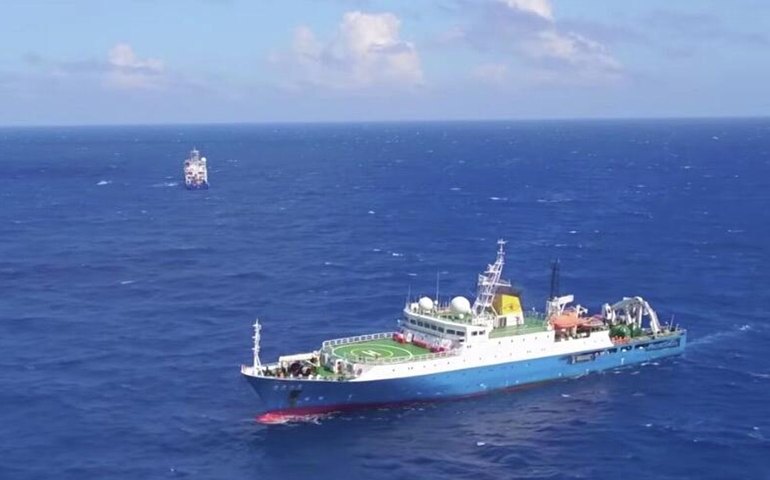 China testa tecnologia inédita e coleta amostras oceânicas a 10 mil metros de profundidade