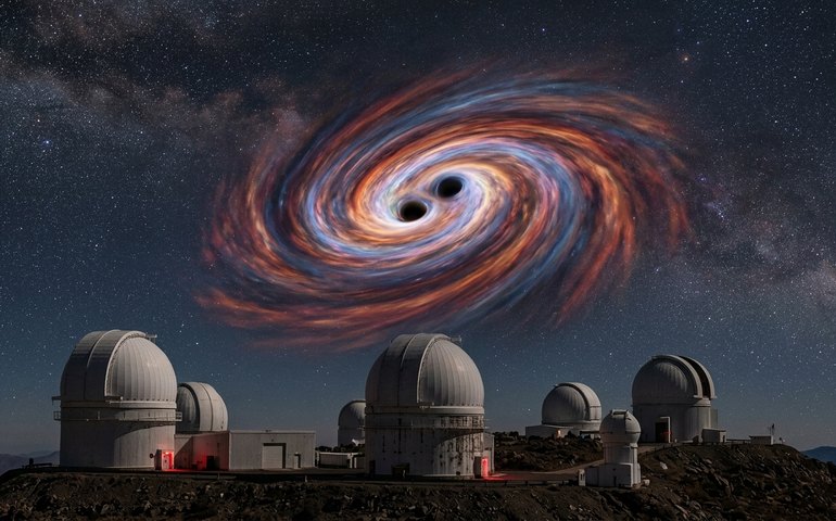 Buracos negros gigantes podem colidir em cerca de 100 anos, aponta estudo