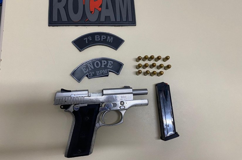 Prisões por tráfico e porte ilegal de arma de fogo são registradas pela PM no interior