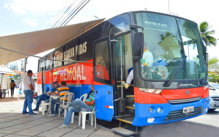 Hemoal faz coleta itinerante de sangue em Arapiraca e União dos Palmares nesta terça