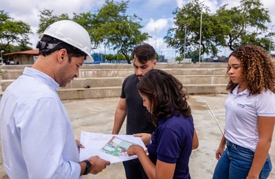 Em construção, espaço de lazer do Osman Loureiro ocupa área de 21 mil m²