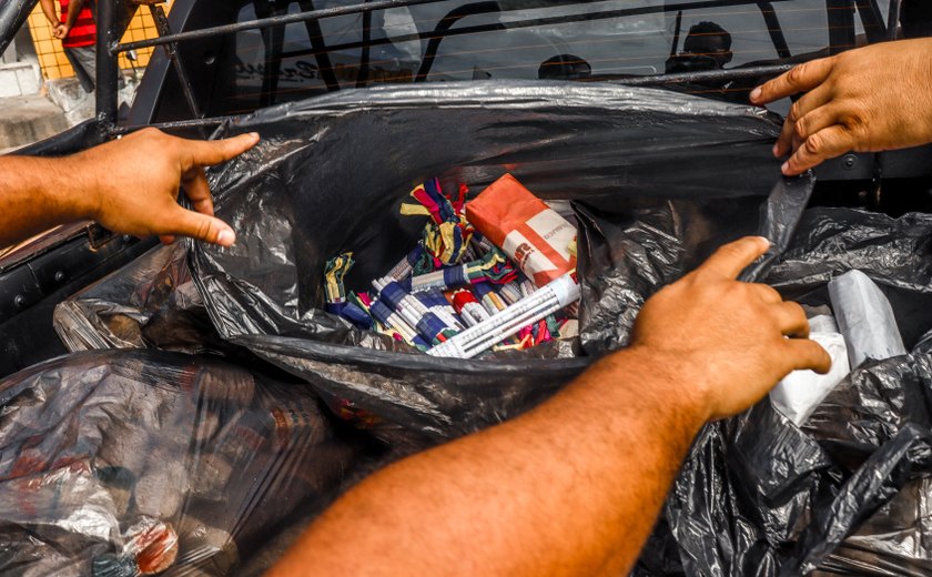 Fiscalização apreende fogos vendidos ilegalmente no Centro de Maceió