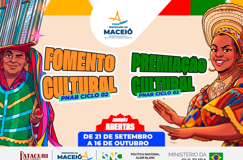 Maceió anuncia quase R$ 7 milhões para a cultura por meio da Política Nacional Aldir Blanc