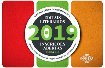 Inscrições nos Editais de Obras Literárias 2019 terminam no sábado