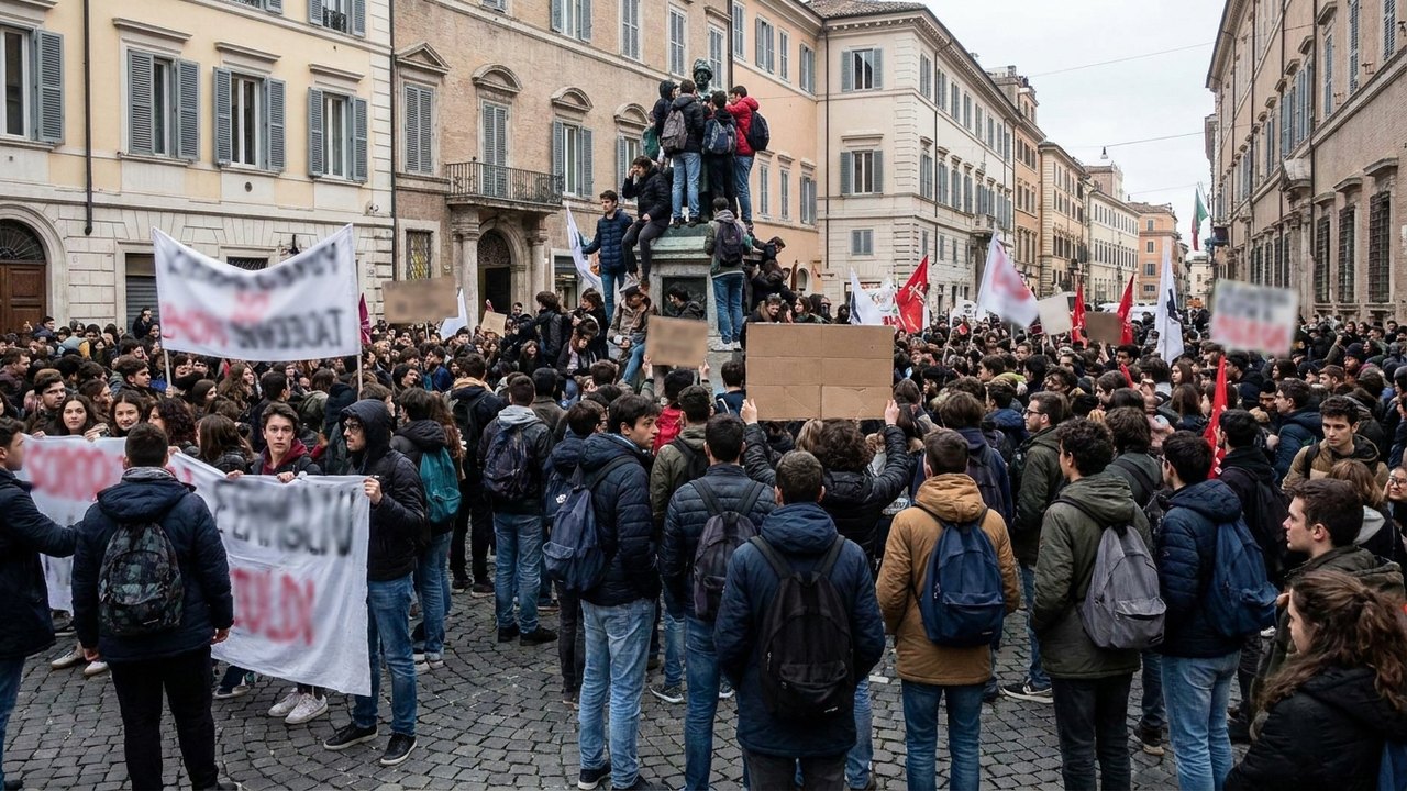 Itália em greve: estudantes tomam as ruas em protesto