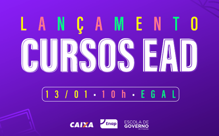 Governo de Alagoas realiza lançamento de cursos EAD para servidores na próxima segunda (13)