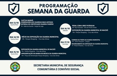 Segurança Comunitária tem programação especial para comemorar o Dia da Guarda Municipal
