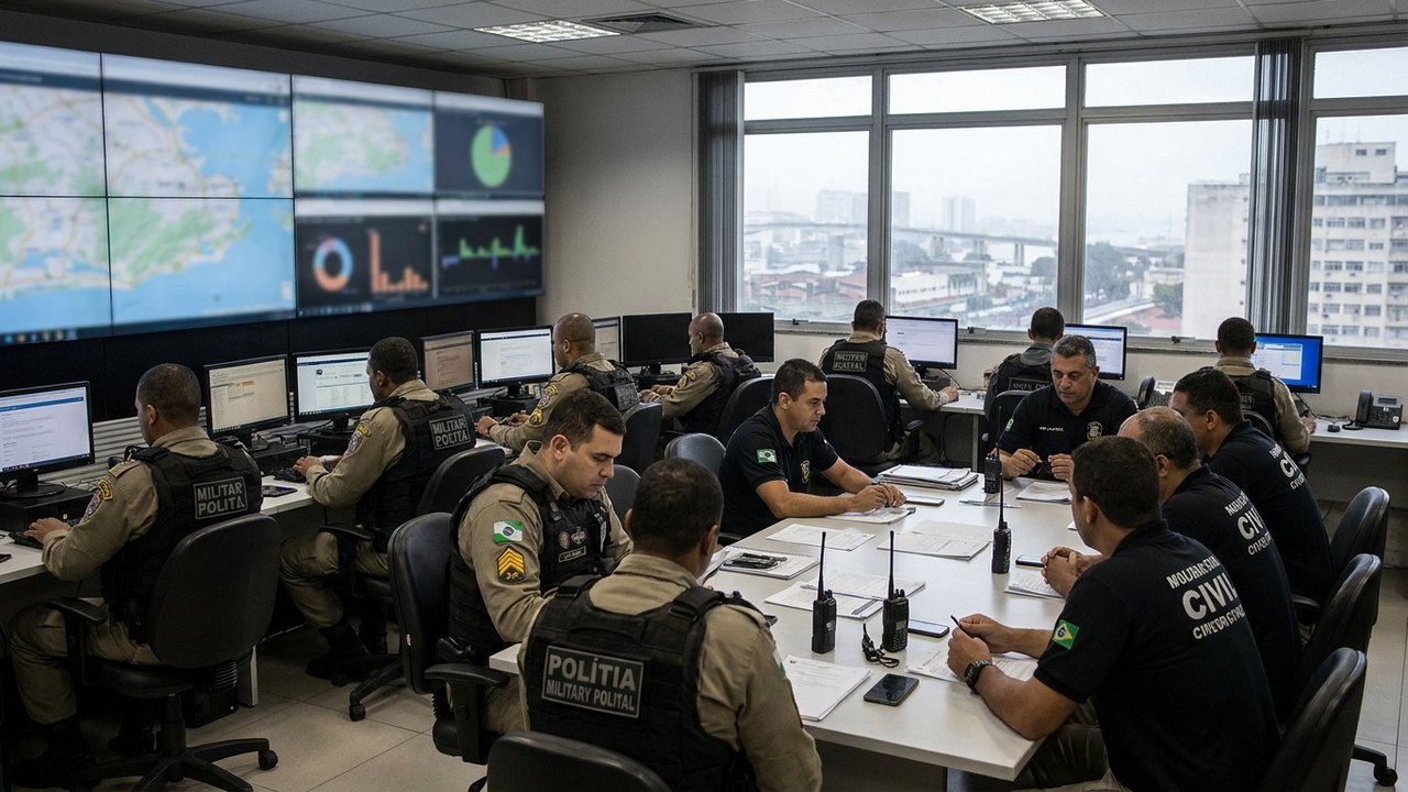 Forças de segurança monitoram eleições no Rio de Janeiro a partir de 'quartel' na Cidade Nova